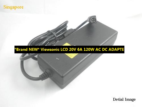 *Brand NEW* 20V 6A 120W AC DC ADAPTE Viewsonic LCD LSE0202D2090 0227A20120 0227A2012POWER SUPPLY